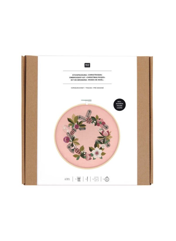Stickpackung vorgezeichnet Christrosen – Bild 2