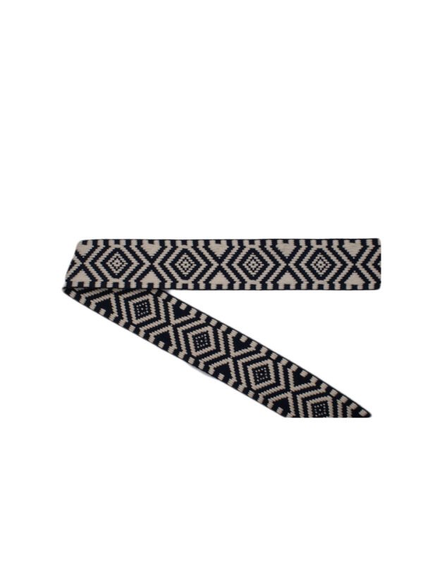 Gurtband gemustert ethno dunkelblau 4cm – Bild 2