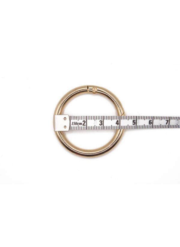Karabinerring 4cm gold – Bild 2