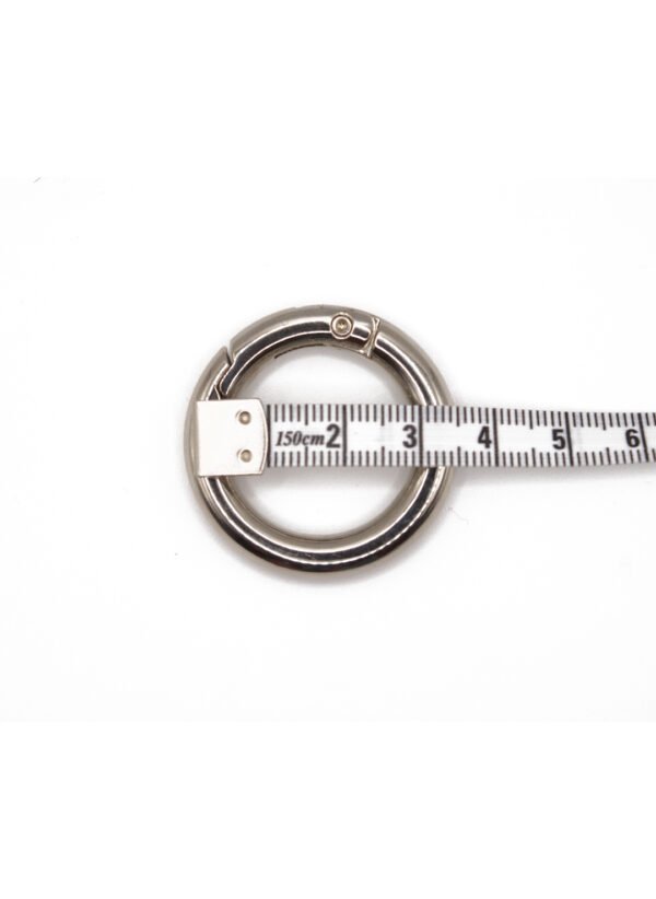Karabinerring 3cm silber – Bild 2